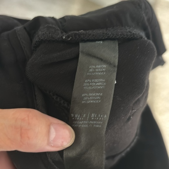 Gently loved black trousers; 5 pockets; sized 12S - Picture 6 of 8